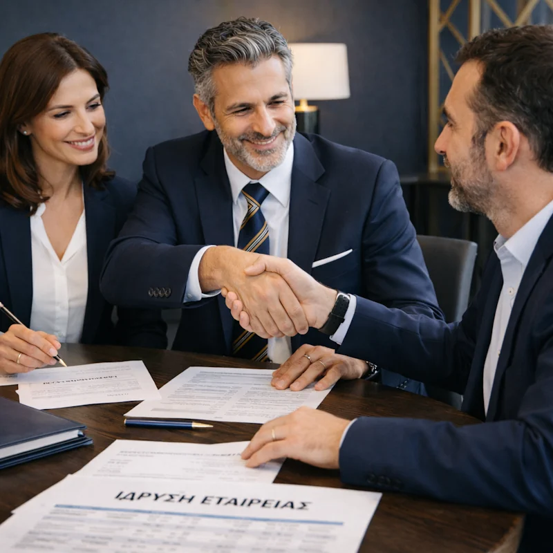 Business setup and consulting illustration